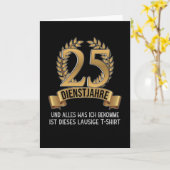 25 Jahre Mitarbeiterfirma Celebration Company Karte (Gelbe Blume)