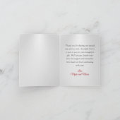 25 Jahre Silver Jubiläum Vielen Dank Karten (Innenseite)