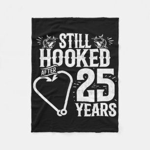 25 Jahre verheiratet - Angelpaar - 25. Hochzeitsta Fleecedecke