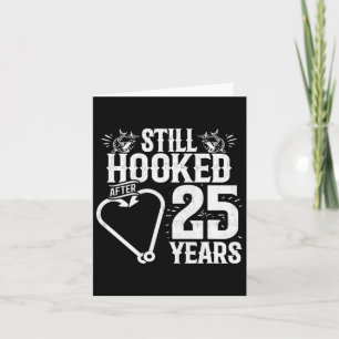 25 Jahre verheiratet - Angelpaar - 25. Hochzeitsta Karte