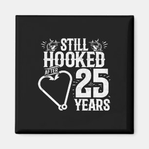 25 Jahre verheiratet - Angelpaar - 25. Hochzeitsta Magnet