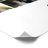 25 Jahre Verheiratete Fotocollage Hochzeitstag Poster (Ecke)