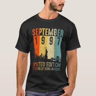 25 Jahre Vintager September 1997 25. Geburtstag T-Shirt