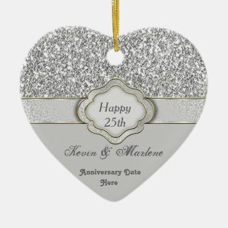 25. JAHRESGESCHENKE KERAMIKORNAMENT