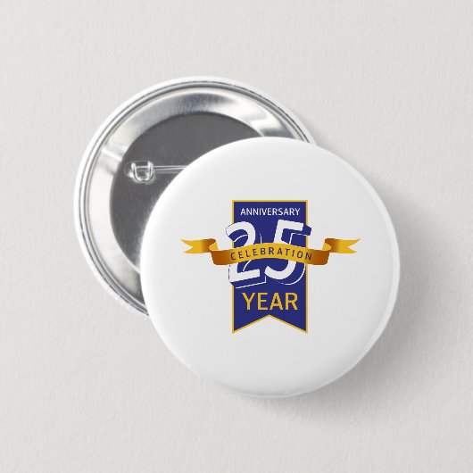25. Jahrestag Button (Vorne & Hinten)