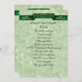 25. Jahrestag der Erneuerung Irische Einladung (Vorne/Hinten)