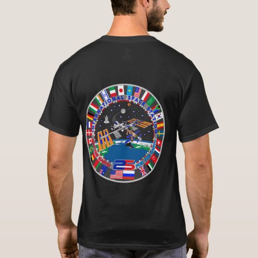 25. Jahrestag der ISS T-Shirt (Rückseite)