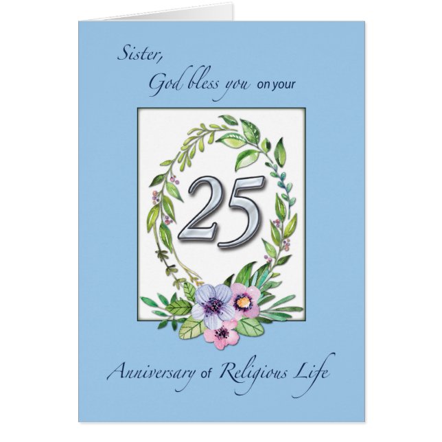 25. Jahrestag der Katholischen Nun, Tod und Silber (Vorne)