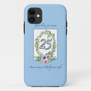 25. Jahrestag der Katholischen Nun, Tod und Silber Case-Mate iPhone Hülle