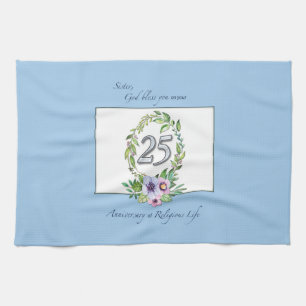 25. Jahrestag der Katholischen Nun, Tod und Silber Handtuch