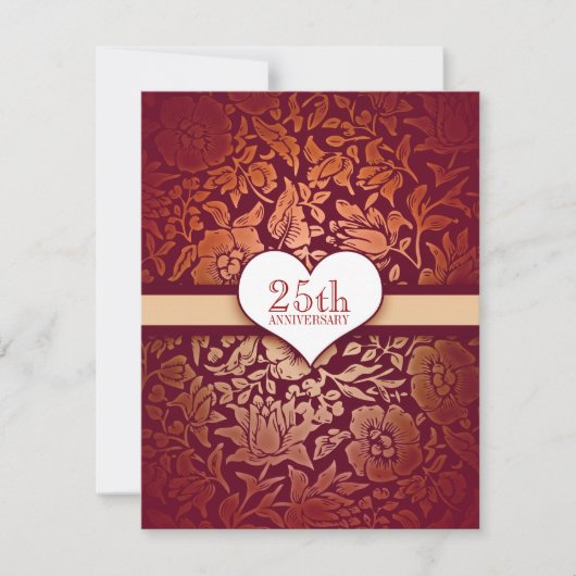 25. Jahrestag Einladung (Vorderseite)