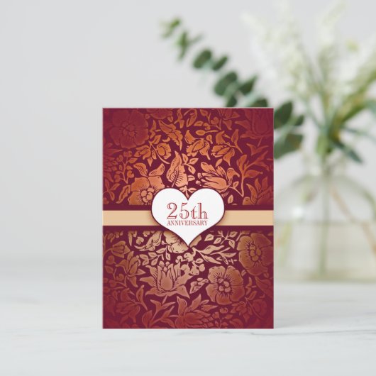 25. Jahrestag Einladung (Stehend Vorderseite)
