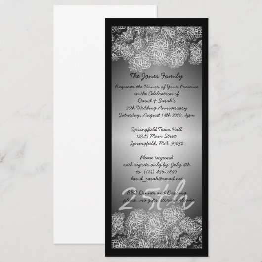 25. Jahrestag Einladung (Vorne/Hinten)