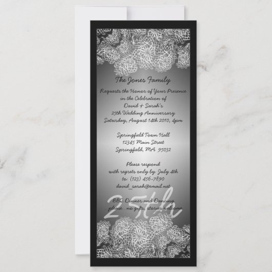 25. Jahrestag Einladung (Vorderseite)