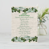 25. Jahrestag Einladung Irish Thema (Stehend Vorderseite)