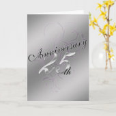 25. Jahrestag (Jubiläumskarte) Karte (Gelbe Blume)