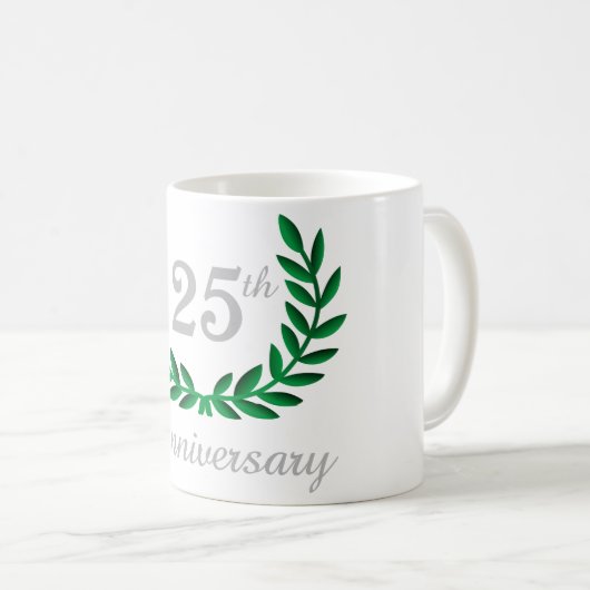 25. Jahrestag Kaffeetasse (VorderseiteRechts)