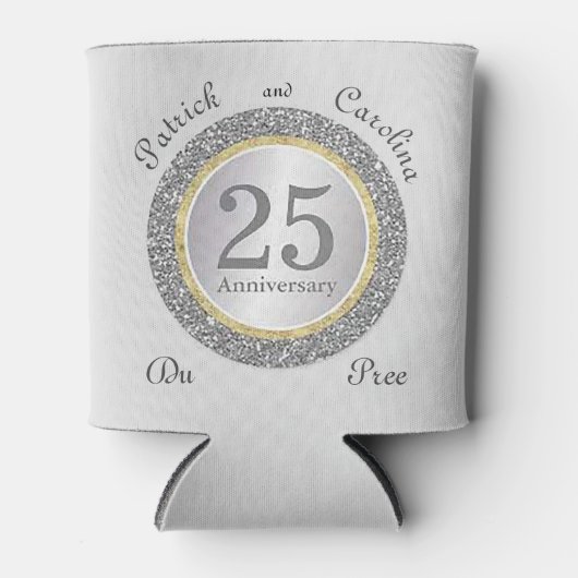 25. Jahrestag kann kühler werden Dosenkühler (Vorderseite)