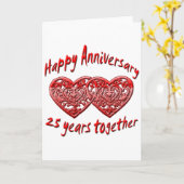 25. Jahrestag Karte (Gelbe Blume)