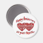 25. Jahrestag Magnet (Vorderseite/Rückseite)