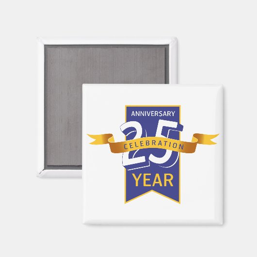 25. Jahrestag Magnet (Vorderseite/Rückseite)