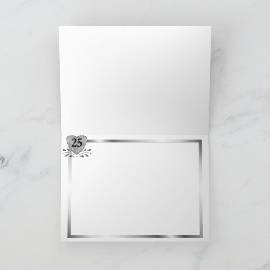 25. Jahrestag - Silber Karte (Innenseite)