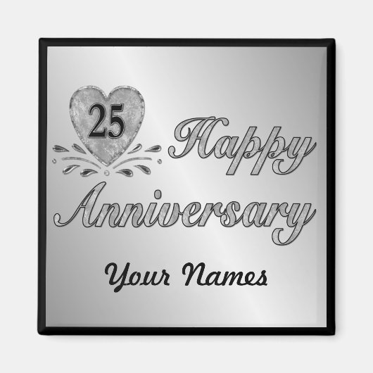 25. Jahrestag - Silber Magnet (Vorne)