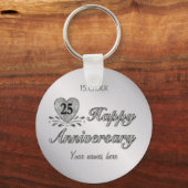 25. Jahrestag - Silber Schlüsselanhänger (Vorderseite)