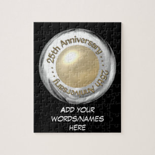 25. Jahrestag ("Silber" und "Perle" "3-D ") Puzzle