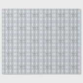 25. Jahrestag, silberne Quadrate, Geschenkpapier (Flach)