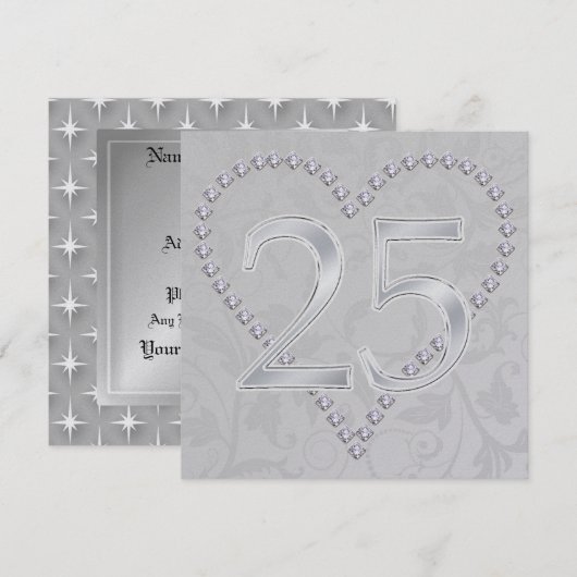 25. Jahrestag - SRF Einladung (Vorne/Hinten)