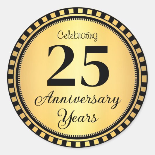 25-jähriger Umschlag Aufkleber (Vorderseite)