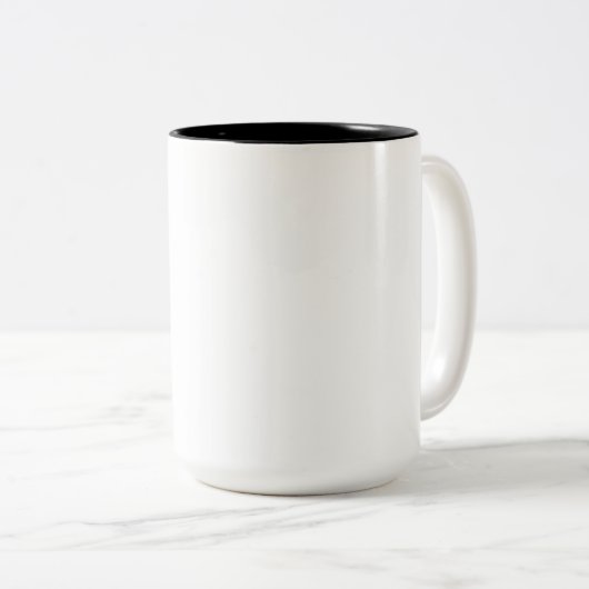25-jähriges Arbeitsjahr | Mitarbeiteraufwertung Zweifarbige Tasse (VorderseiteRechts)