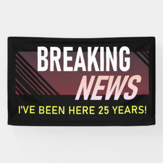 25-jähriges Arbeitsjubiläum Mitarbeiter Anerkennun Banner