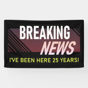 25-jähriges Arbeitsjubiläum Mitarbeiter Anerkennun Banner