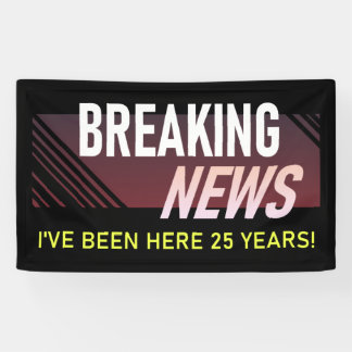 25-jähriges Arbeitsjubiläum Mitarbeiter Anerkennun Banner