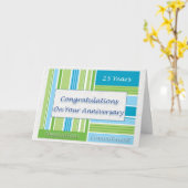 25-jähriges Bestehen der Beschäftigten Karte (Gelbe Blume)