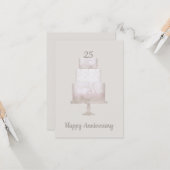 25-jähriges Dankeschön-Kartenspiel Karte (Vorderseite/Rückseite Beispiel)