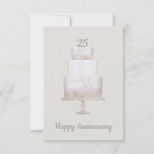 25-jähriges Dankeschön-Kartenspiel Karte