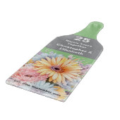 25-jähriges Jubiläum Blumengrün Schneidebrett (Ecke)