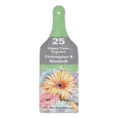 25-jähriges Jubiläum Blumengrün Schneidebrett (Vorderseite)