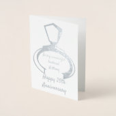 25-jähriges Jubiläum für Ehemann Folienkarte (Vorderseite)