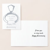 25-jähriges Jubiläum für Ehemann Folienkarte (Anzeige)