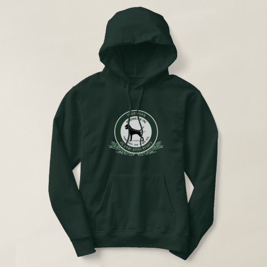 25-jähriges Jubiläum Männer-Hoodie Hoodie (Design vorne)