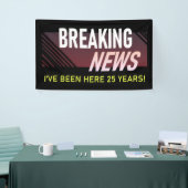 25-jähriges Jubiläum Mitarbeiteraufwertung Banner (Messeveranstaltung)