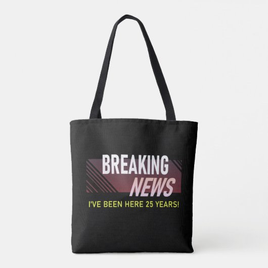 25-jähriges Jubiläum Mitarbeiteraufwertung Tasche (Rückseite)