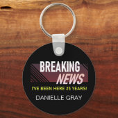 25-jähriges Jubiläum Mitarbeiterbewertung Schlüsselanhänger (Vorderseite)