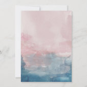 25-jähriges Jubiläum zwischen Rosa und Blau Einladung (Rückseite)