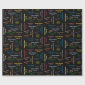 25. Januar Geburtstagsgeschenk-Verpackungspapier Geschenkpapier (Flach)