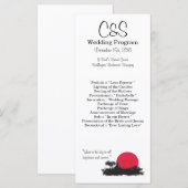 25 japanische Hochzeitsprogramme Programm (Vorne/Hinten)